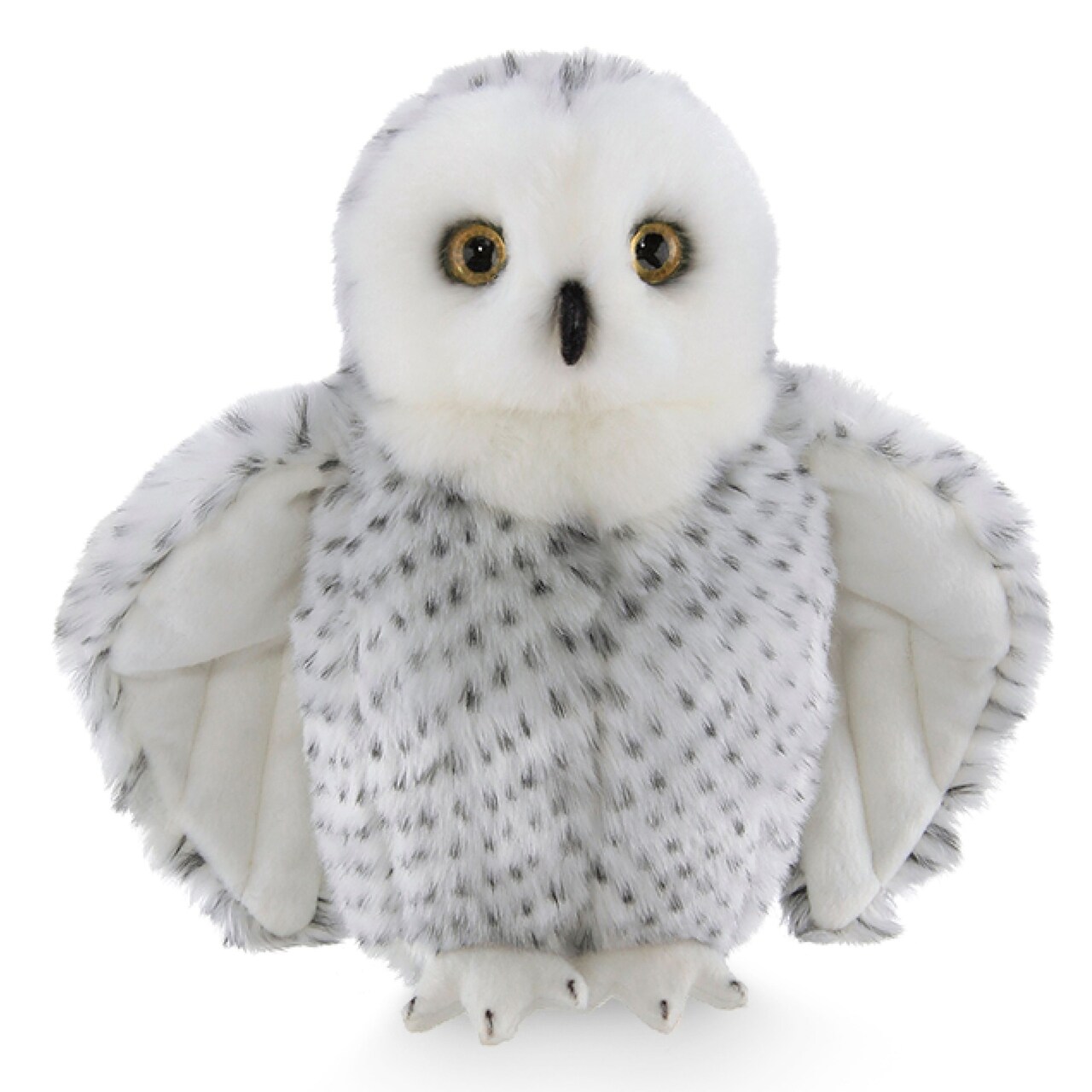 Bearington Blizzard Plush Snowy Owl Stuffed Animal, 10 inches, For Ages 3-14